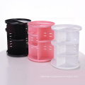 3 Pcs Rotating Makeup Holders Organizers Set, Durable 360 Spinning Makeup Racks Cosmetic Carousel Plastic Storage Shelf